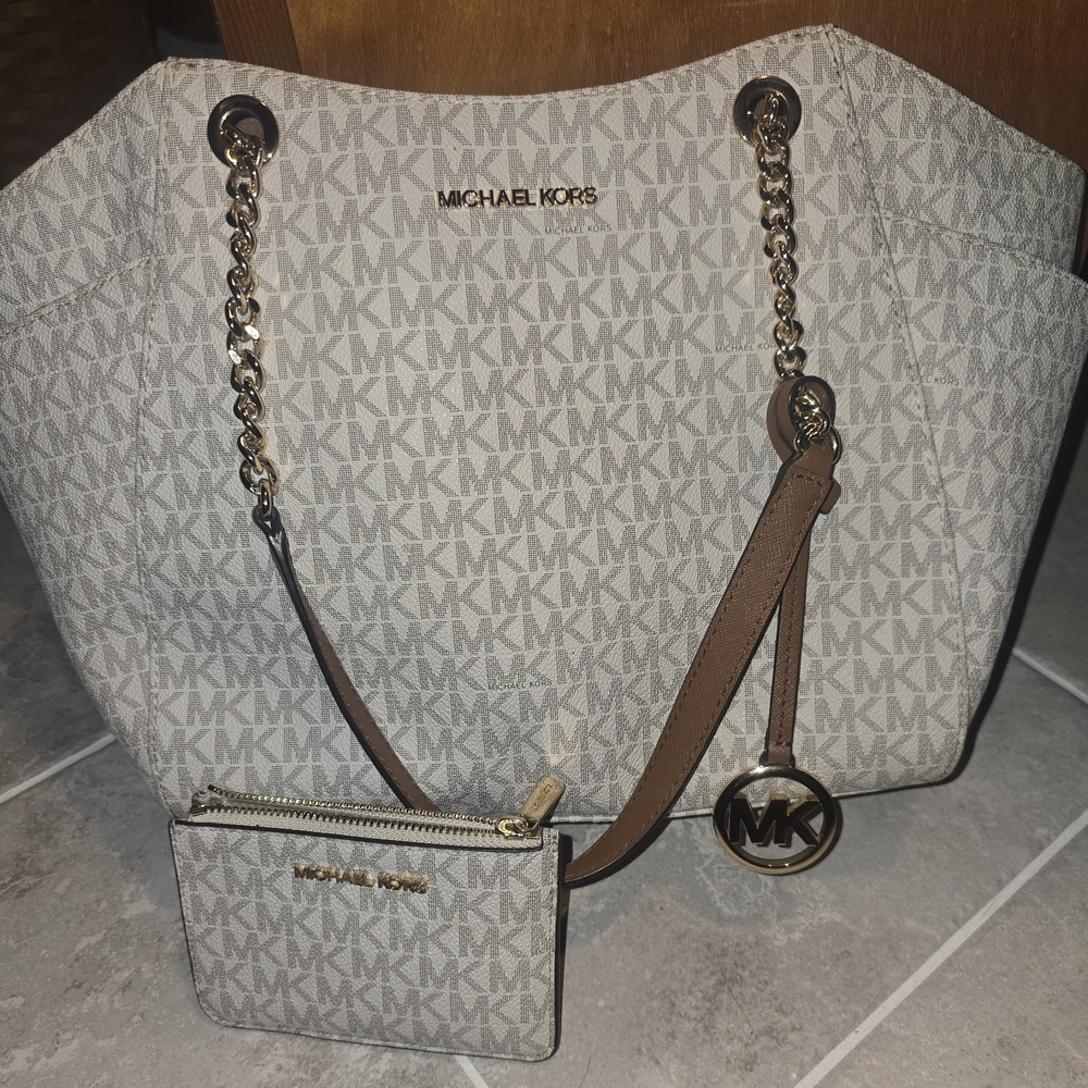 Michael Kors Tan Signature Tote Bag